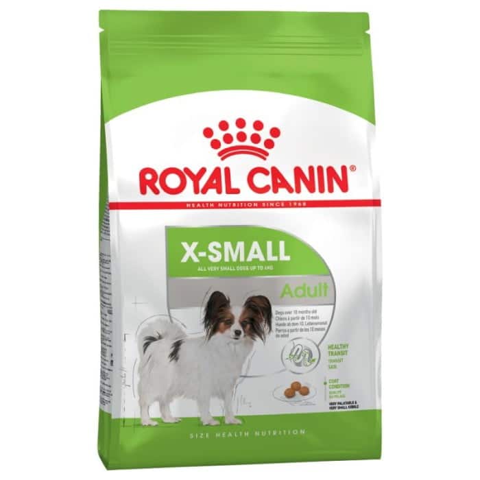 מזון יבש לכלבים בוגרים מגזע קטן מאוד 3 ק"ג | Royal Canin X-Small Adult