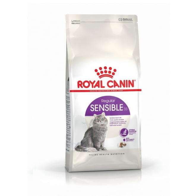 מזון יבש לחתולים בוגרים עם קיבה רגישה 10 ק"ג | Royal Canin Sensible 33