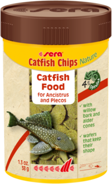 מזון שוקע לדגי חתול 100 מ"ל (38 גרם) | Sera Catfish Chips