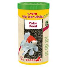מזון צף לדגי זהב גדולים 1000 מ"ל | Sera Goldy Color Spirulina