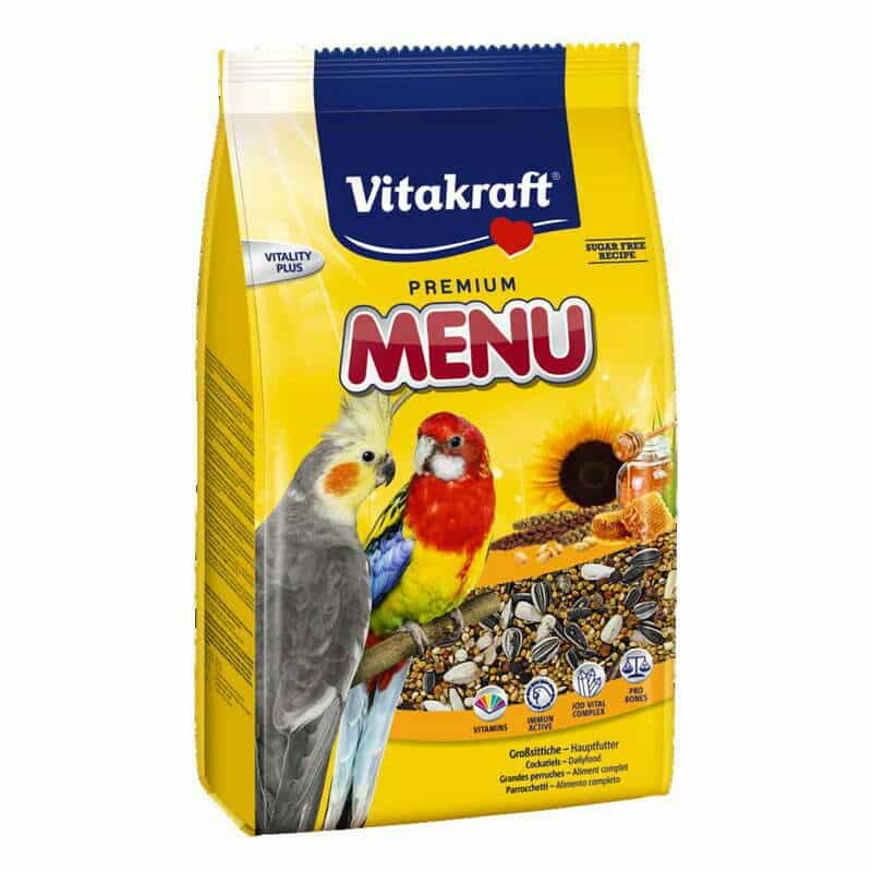 מזון יבש לתוכי קוקטייל 1 ק"ג | Vitakraft Menu for Cockatiels
