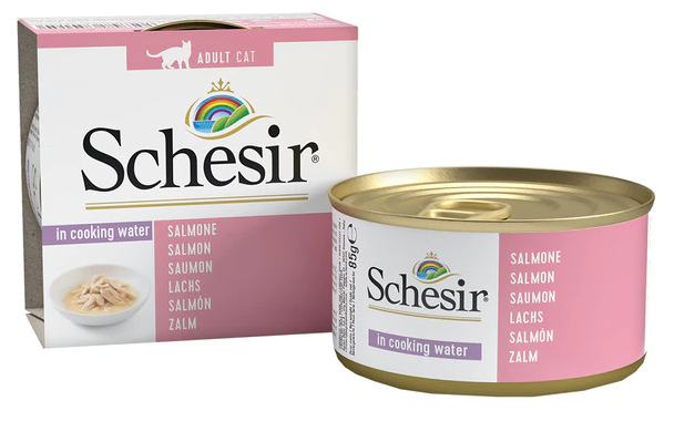 מעדן רטוב לחתולים בטעם סלמון טבעי 85 גרם | Schesir