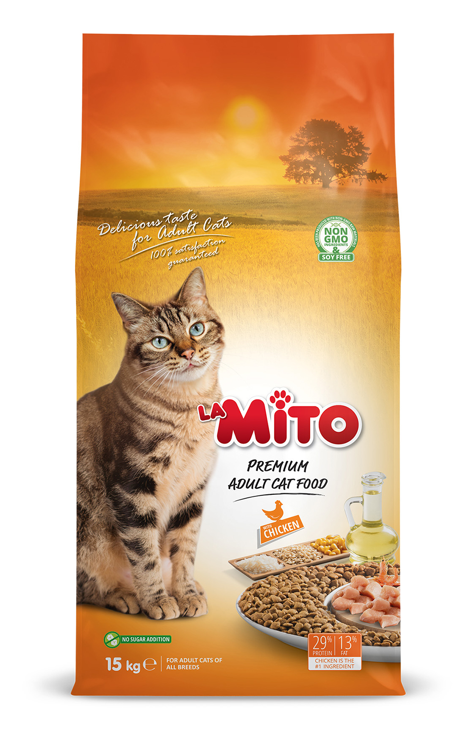 מזון יבש לחתולים בוגרים 15 ק"ג | Mito Adult Cat