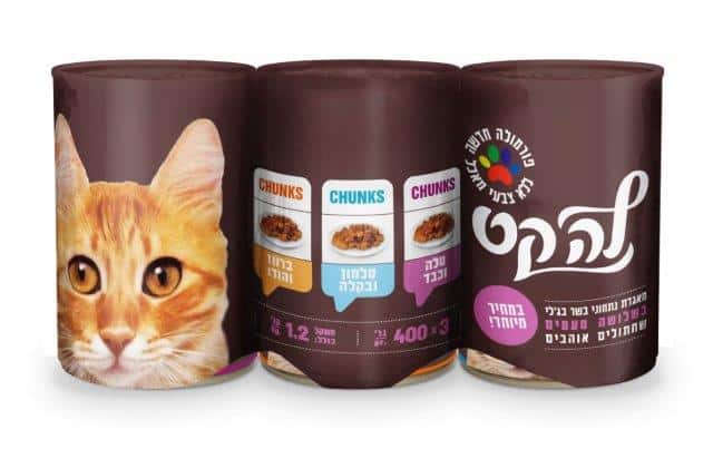 מארז שלישיית נתחוני ג'לי לחתולים 3*400 גרם | La Cat Multipack Chunks