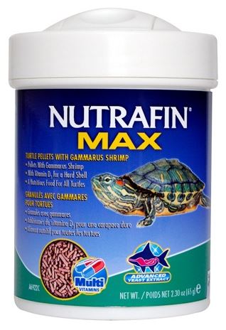 מזון טבליות לצבים מים מתוקים 65 גרם | Nutrafin Max Turtle Food Tablets