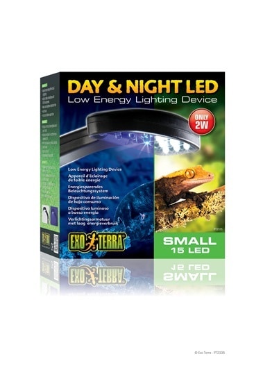 מנורת יום ולילה 15 לדים לזוחלים ודו-חיים 2W | Exo Terra Day & Night LED 2W (Small)