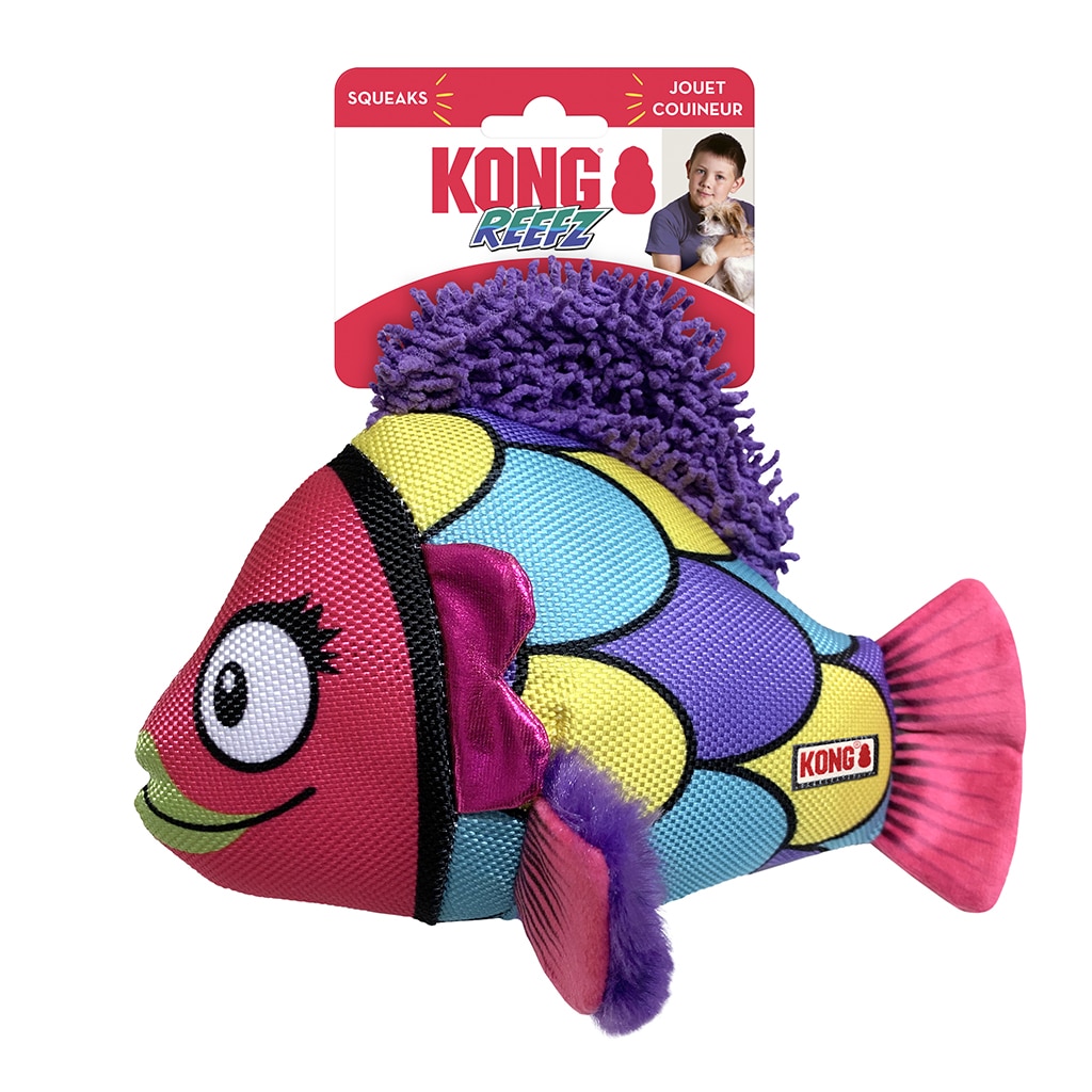 צעצוע לעיסה לכלבים גדולים | KONG Reef Large