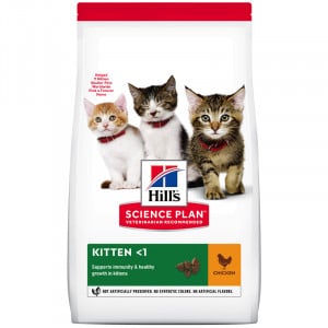 מזון יבש לגורי חתולים 3 ק"ג | Hill's Science Plan Kitten Chicken