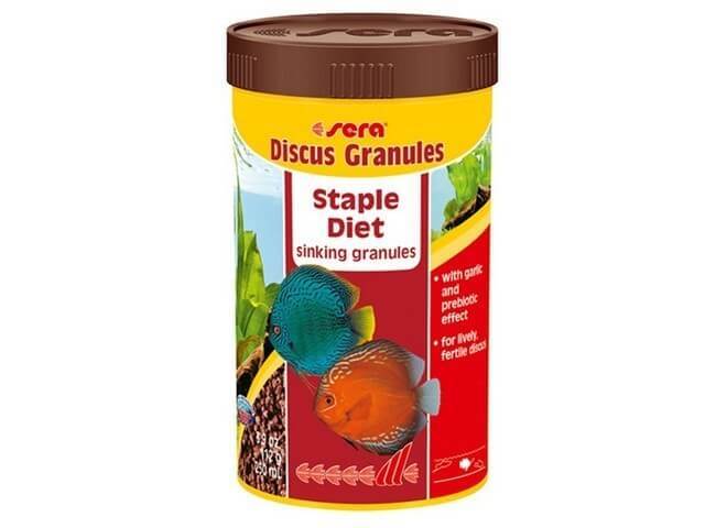 מזון גרגרים לדגי דיסקוס ודגי נוי 250 מ"ל | Sera Discus Granules