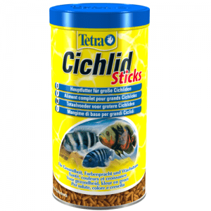 מזון דגים יבש לציקלידים 160 גרם | Tetra Cichlid Sticks