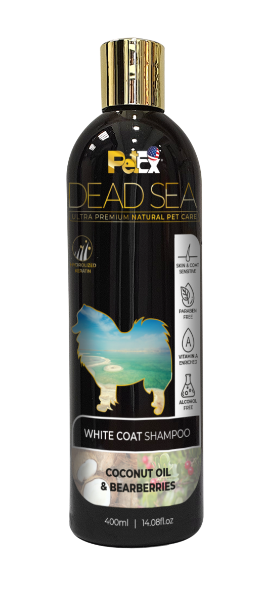 שמפו פרווה לבנה לכלב 400 מ"ל | PetEx White Coat Shampoo