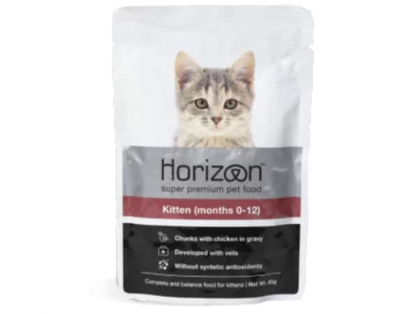 פאוץ' לחתולים גורים בטעם עוף ברוטב 85 גרם | Horizon Kitten Chicken in Gravy