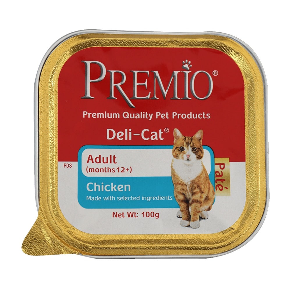 מזון רטוב לחתולים בוגרים בטעם עוף 150 גרם | PREMIO