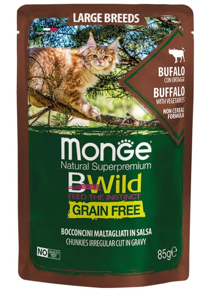 פאוץ' לחתולים מגזע גדול 85 גרם | Monge Natural Superpremium