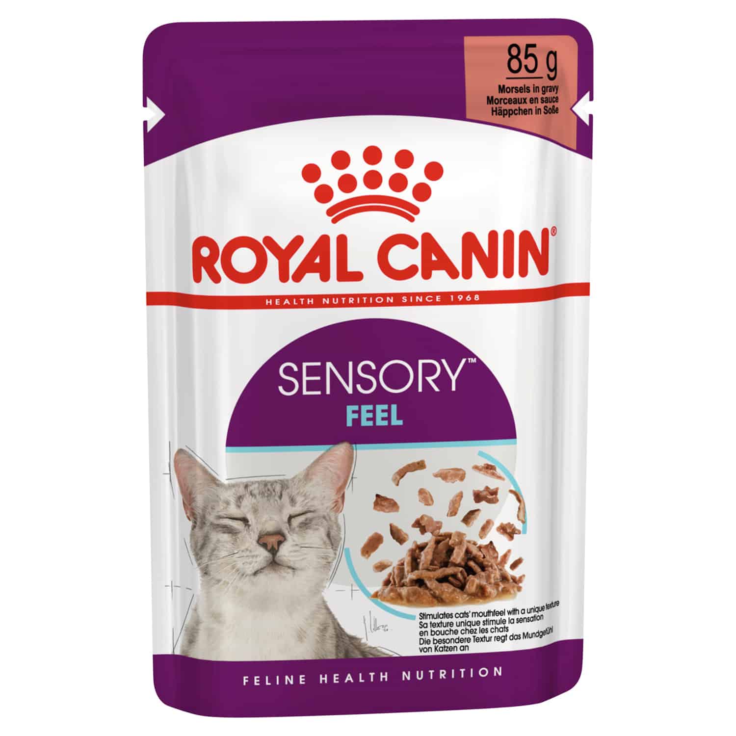 מזון רטוב לחתולים בוגרים 85 גרם | Royal Canin Sensory Feel