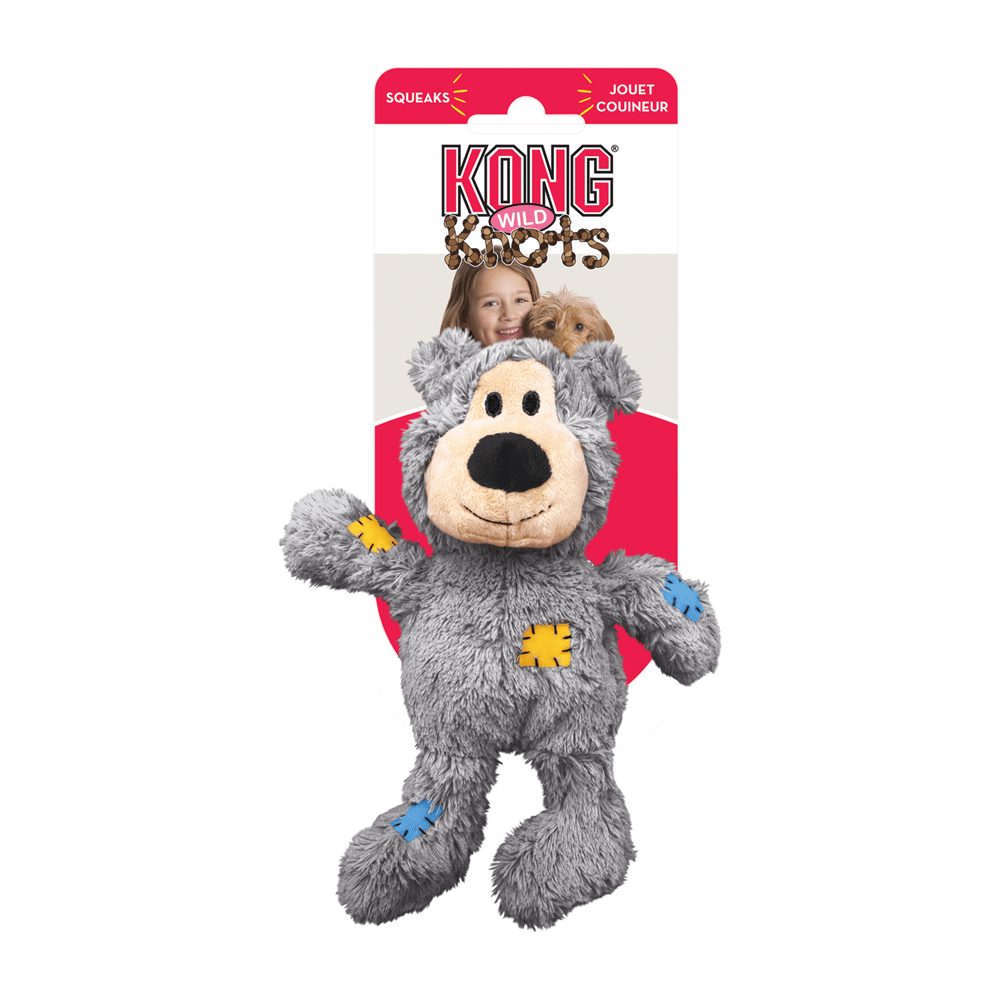 צעצוע דוב עם חבל פנימי XL | KONG Wild Knots Bear