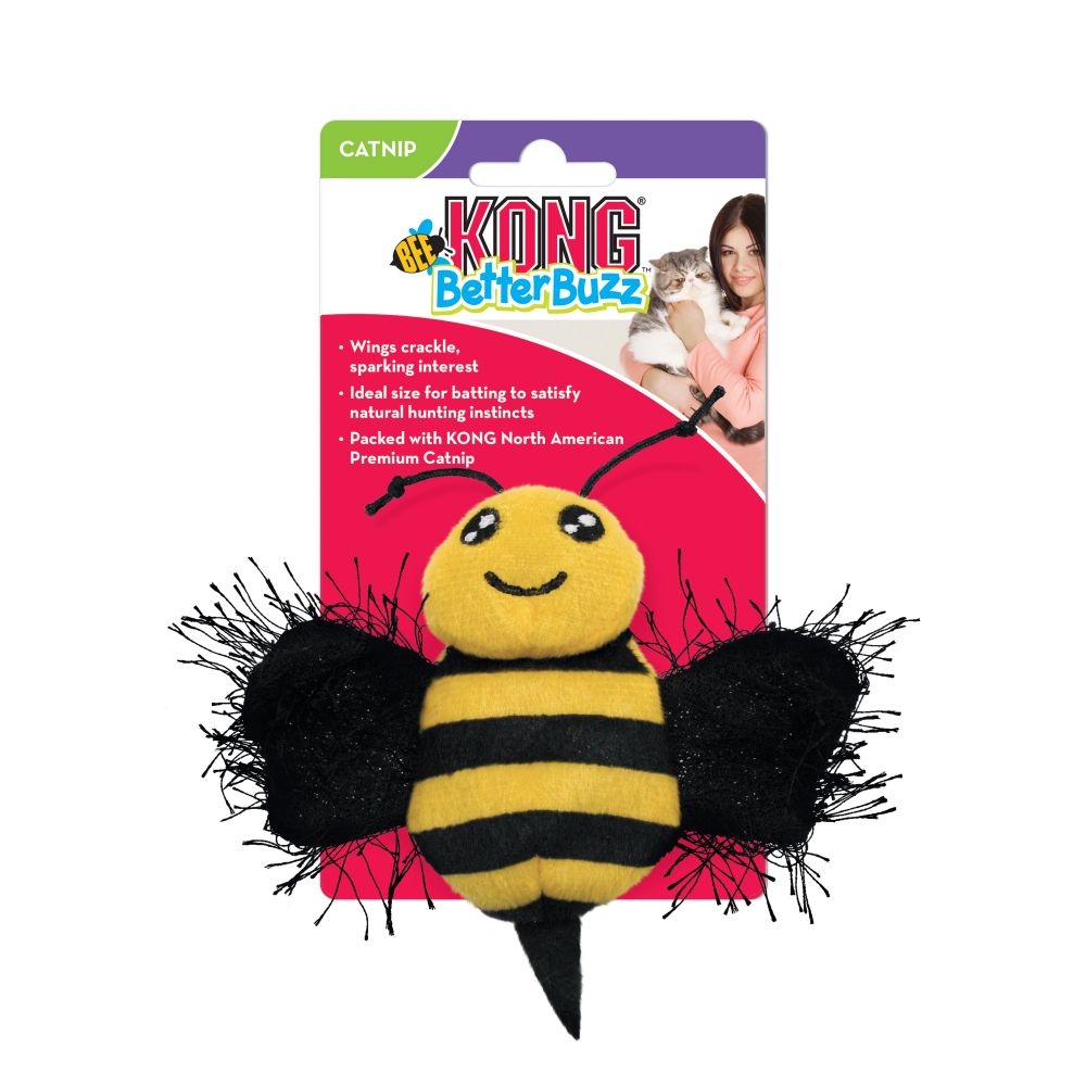 צעצוע חתול דבורה עם קטניפ 1 יחידה | KONG Better Buzz Bee
