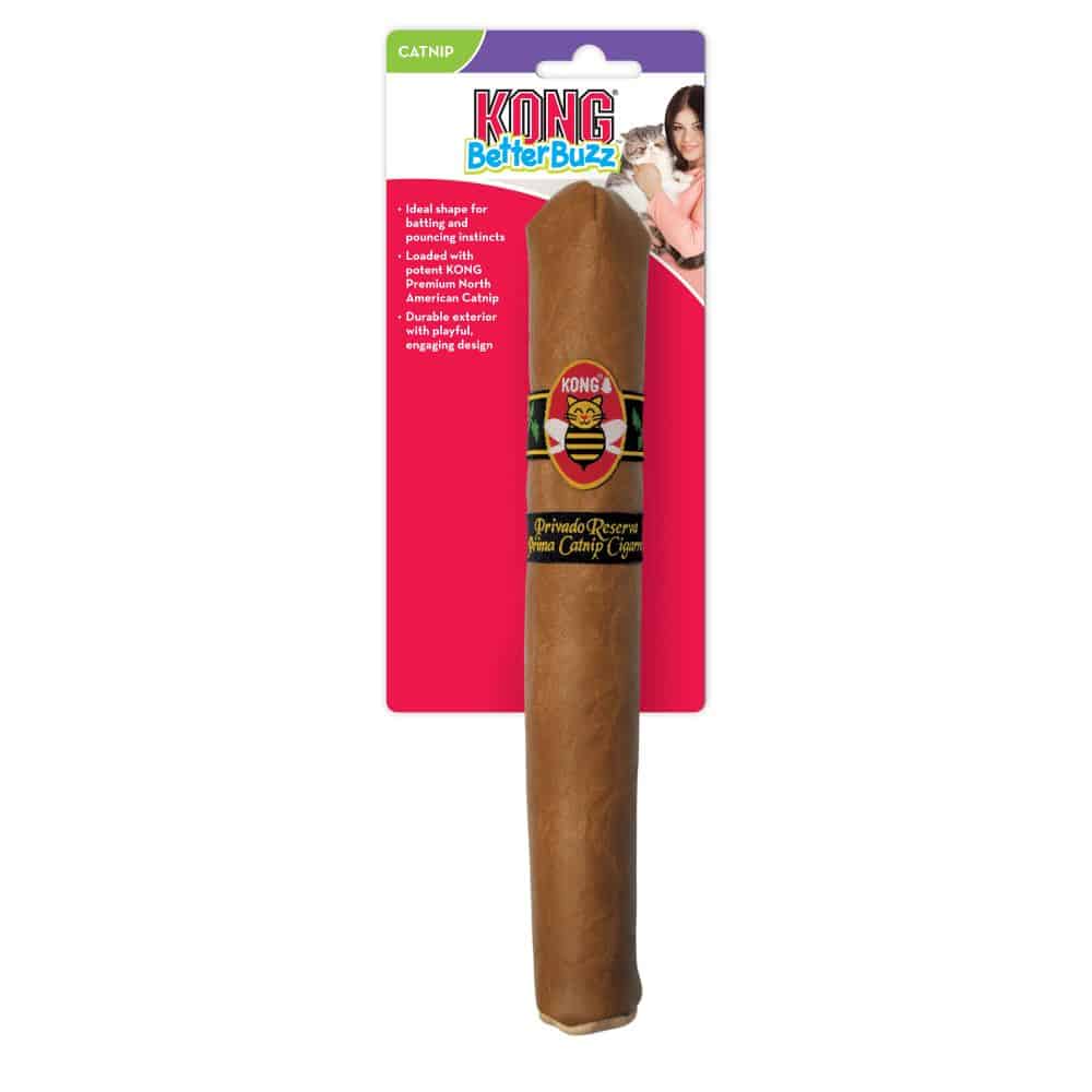 צעצוע סיגר לחתול ממולא בקטניפ 22 ס"מ | KONG BetterBuzz Cigar