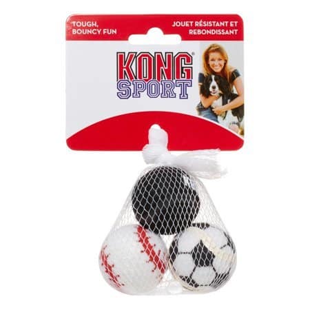 צעצוע כדורי ספורט לכלבים קטנים 3 יחידות XS | KONG Sport Balls