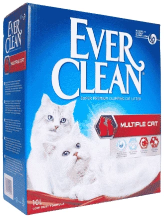 חול מתגבש לחתולים 10 ליטר | Ever Clean Multiple Cat