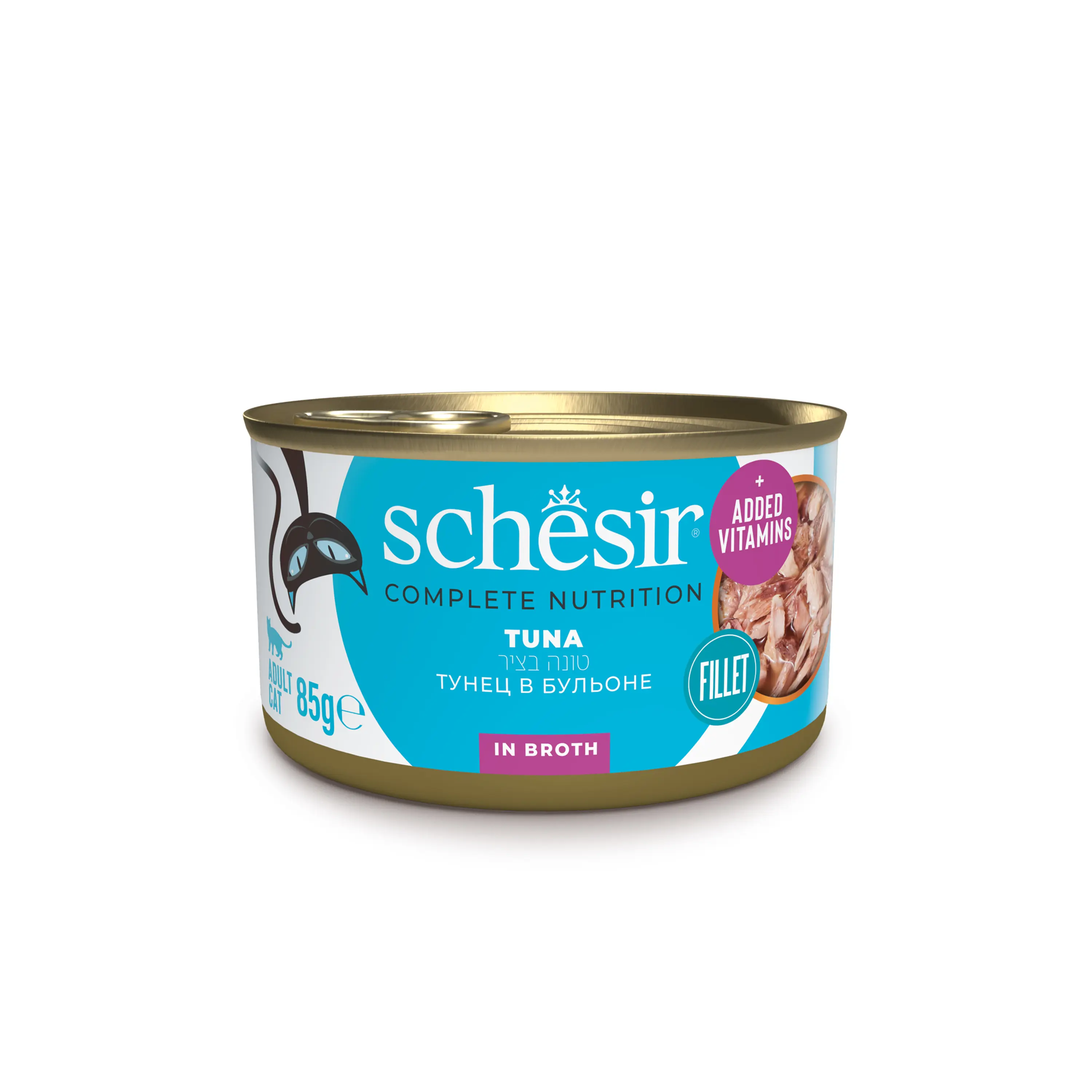 מעדן טונה לחתולים 85 גרם | Schesir Natural Tuna
