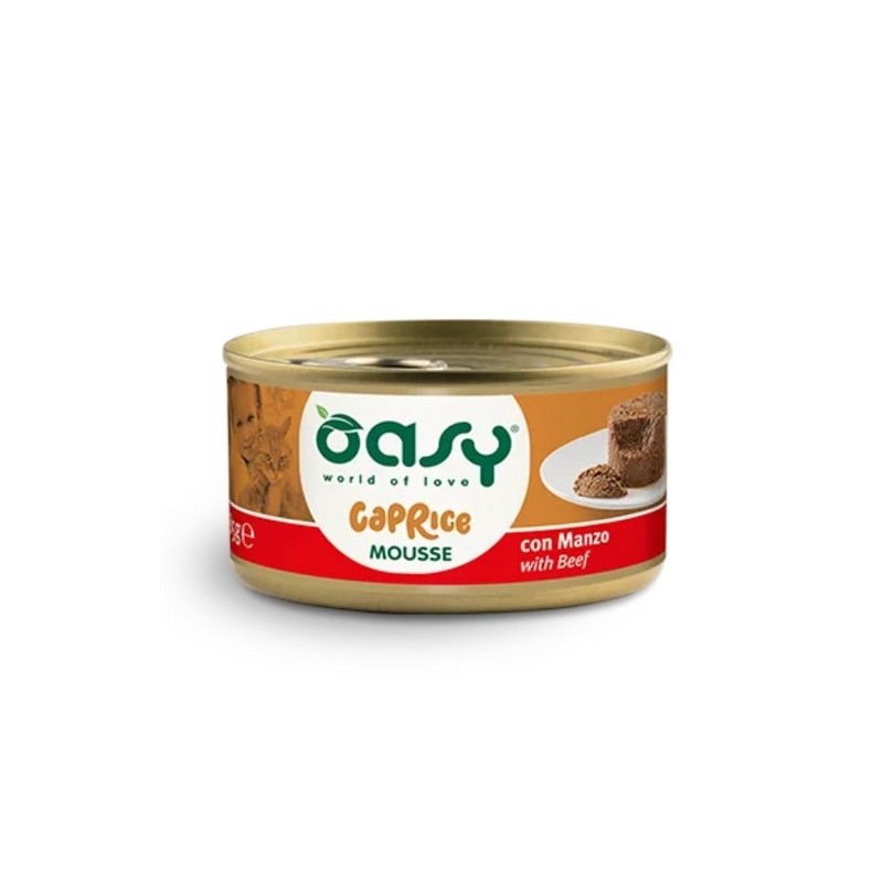 מעדן מוס בקר לחתולים 85 גרם | OASY