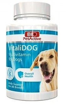 טבליות מולטי-ויטמין לכלבים 75 גרם | BIO PETACTIVE