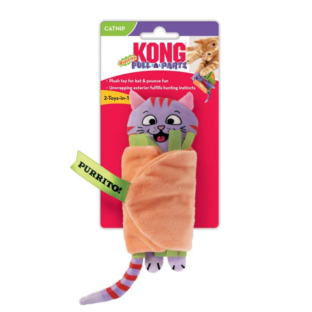 צעצוע חתול פוריטו 13 ס"מ | KONG Purrito Pull a Partz