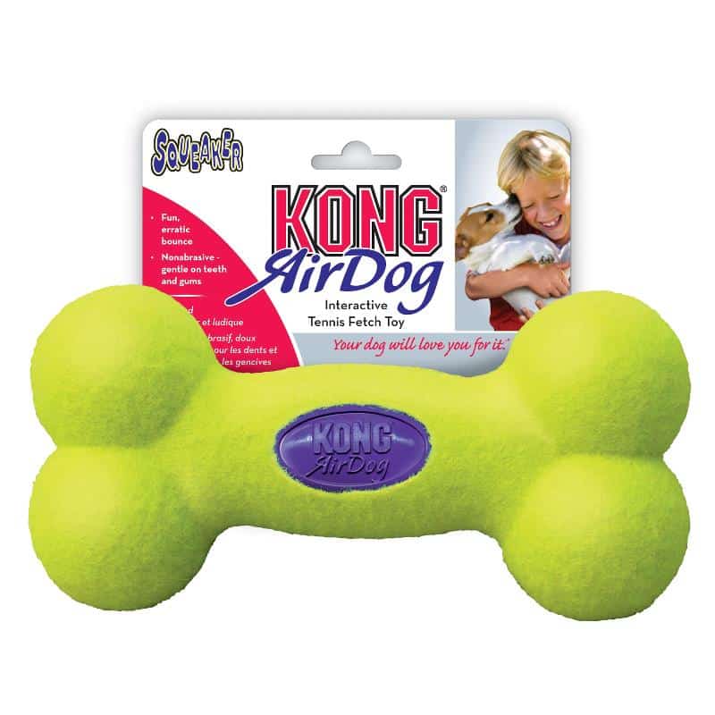 צעצוע לעיסה לכלבים גדולים 22 ס"מ | KONG AirDog Squeaker Bone L