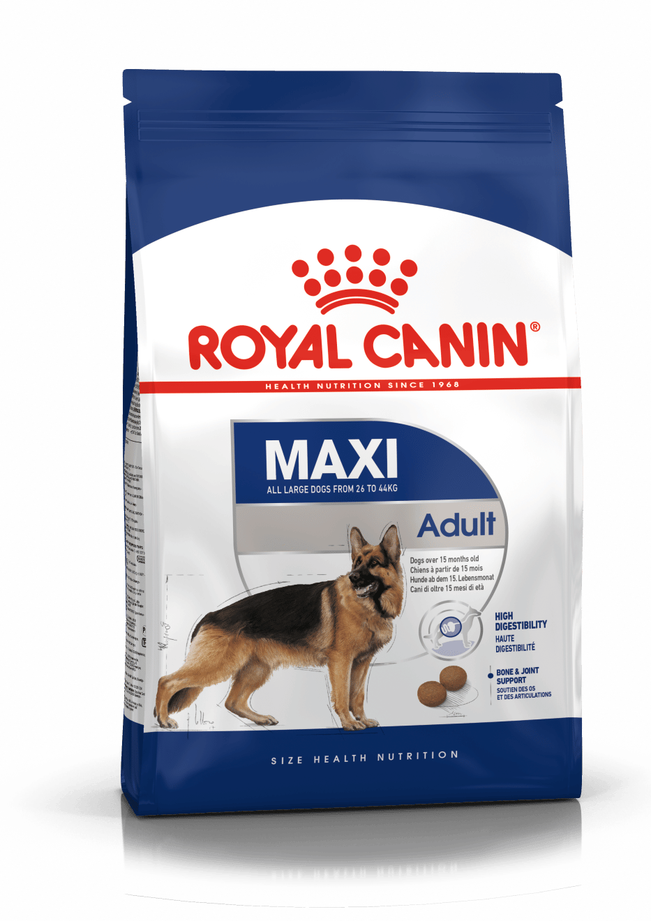 מזון יבש לכלבים בוגרים מגזע גדול 15 ק"ג | Royal Canin Maxi Adult
