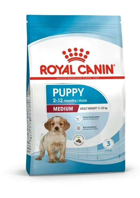 מזון יבש לגורי כלבים מגזע בינוני 15 ק"ג | Royal Canin Medium Puppy