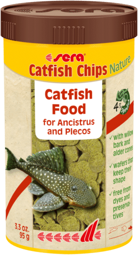 מזון שוקע לדגי חתול 250 מ"ל | Sera Catfish Chips Nature