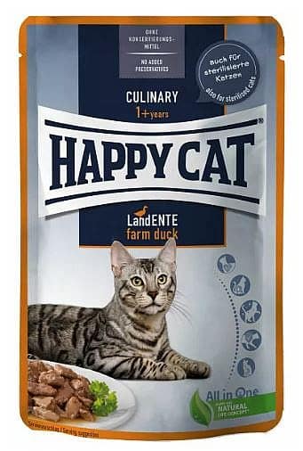 פאוצ' קולינרי לחתולים בוגרים 85 גרם | Happy Cat