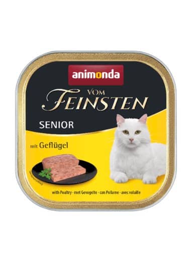מעדן רטוב לחתולים מבוגרים בטעם עוף 100 גרם | Animonda Vom Feinsten Senior