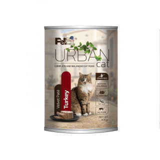 שימורי פטה לחתולים בוגרים בטעם הודו 400 גרם | URBAN CAT