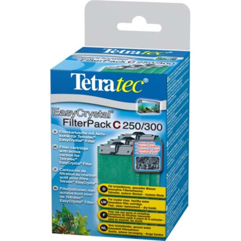 פילטר פנימי לאקווריום עד 40 ליטר | Tetra EasyCrystal Filter Pack C 250/300 עם פחם פעיל