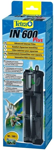 פילטר פנימי לאקווריום בנפח 50-100 ליטר | Tetra IN 600 Plus