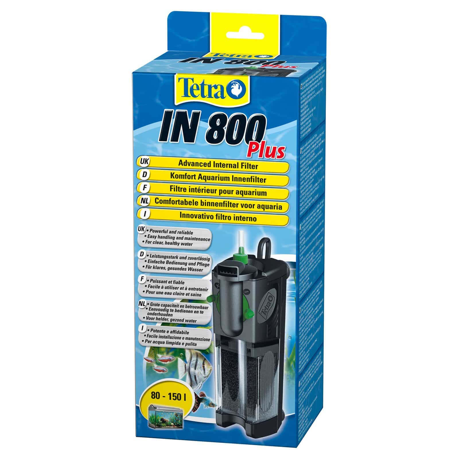 פילטר פנימי לאקווריום בנפח 80-150 ליטר | Tetra IN 800 Plus Internal Filter
