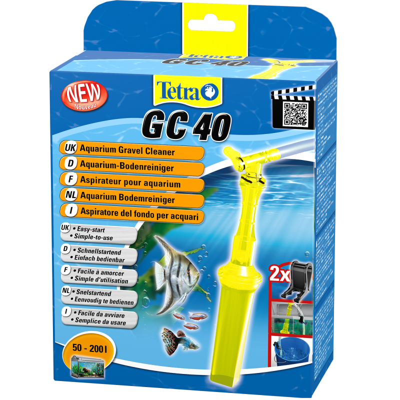 שואב רפש ידני לאקווריום בנפח 50 עד 200 ליטר | Tetra GC 40 Gravel Cleaner