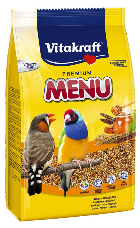 מזון פרימיום לתוכים 1 ק"ג | Vitakraft Menu