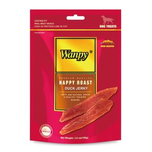 חטיף רצועות רכות בטעם ברווז 100 גרם | Wanpy Duck Jerky