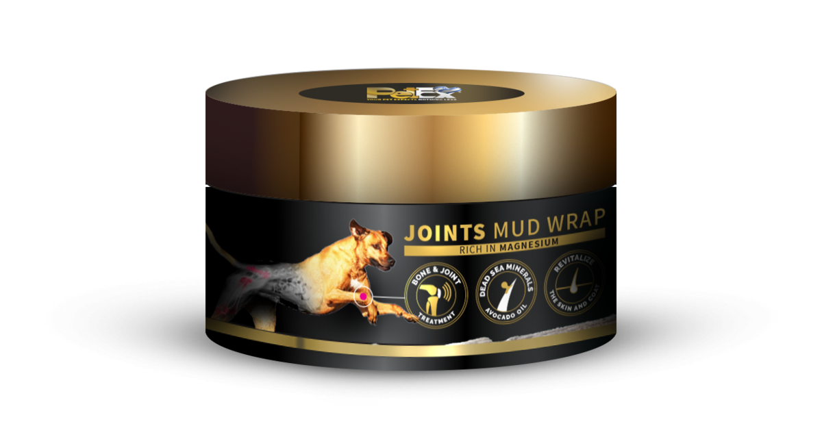מסכת בוץ מפרקים לכלבים 250 מ"ל | PetEX Joints Mud Wrap