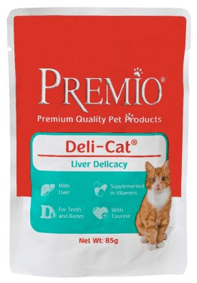 מעדן כבד ברוטב לחתולים בוגרים 85 גרם | Premio Deli-Cat Liver