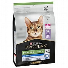 מזון יבש לחתולים מבוגרים מסורסים 3 ק"ג | Purina Pro Plan Sterilised 7+