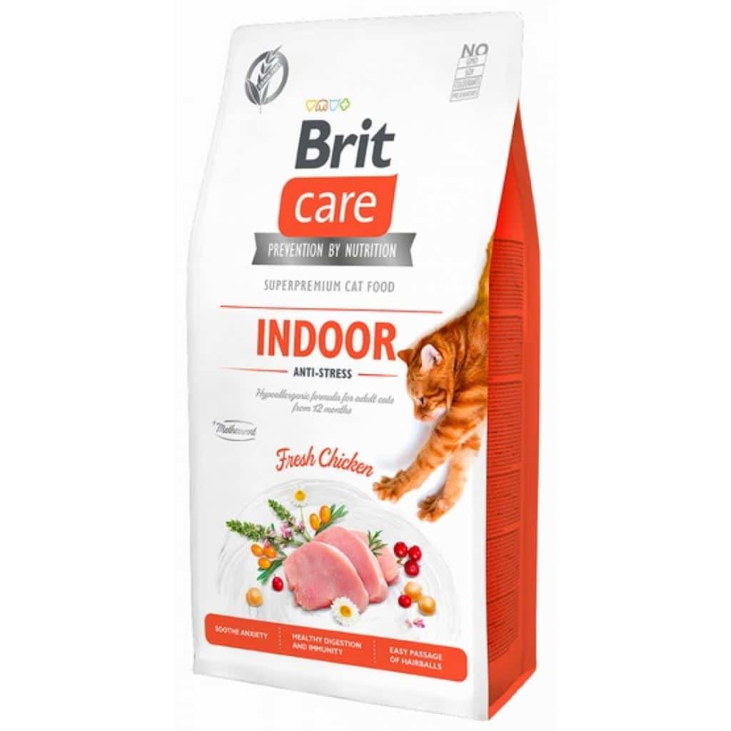 מזון יבש לחתולים בוגרים 7 ק"ג | BRIT Care Indoor Anti-Stress