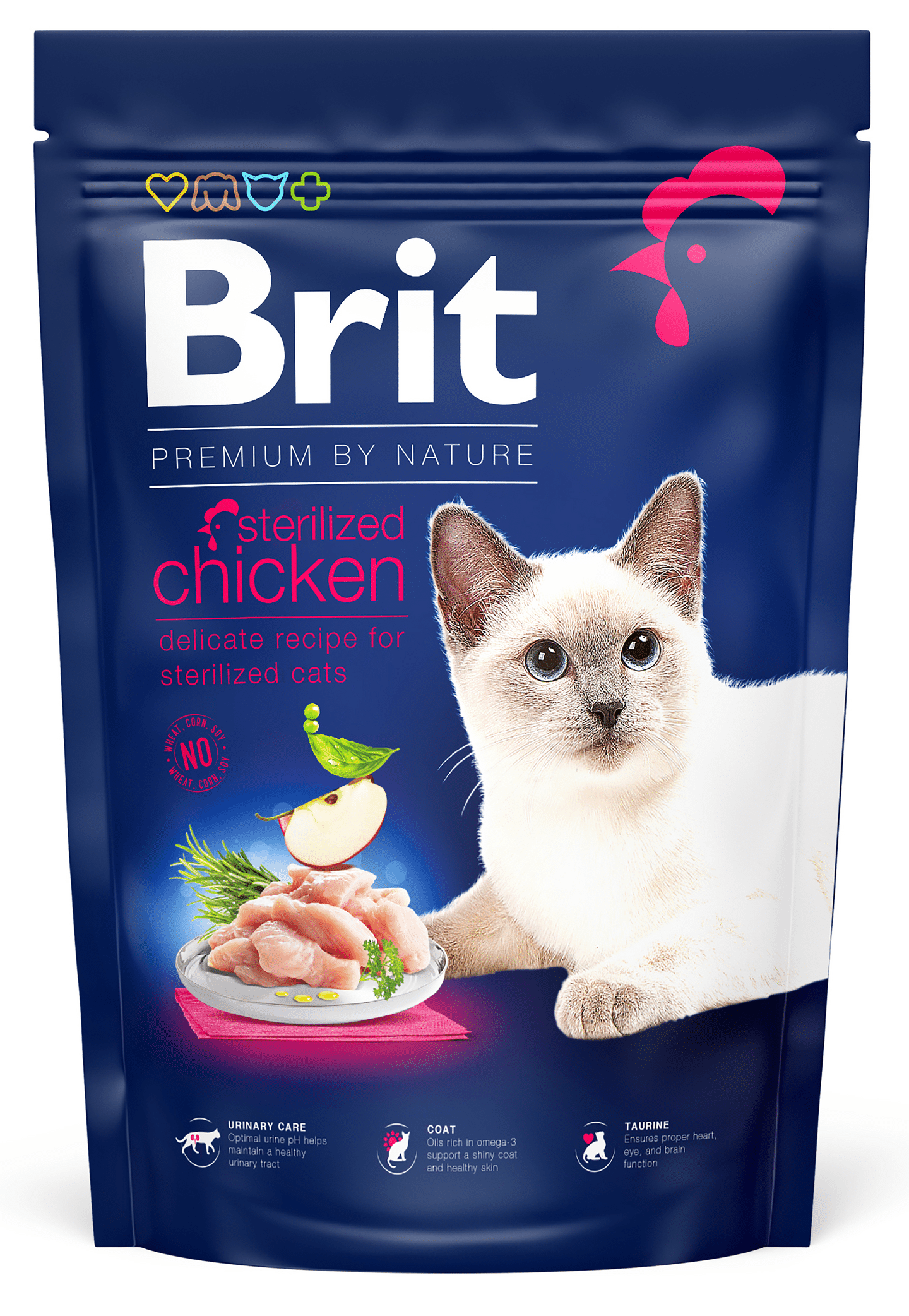 מזון יבש לחתולים בוגרים 1.5 ק"ג | Brit Premium Adult Cat Food