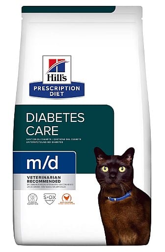 מזון יבש רפואי לחתולים 3 ק"ג | m/d Hill's Prescription Diet Cat Food
