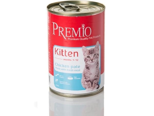 שימור עוף לגורי חתולים 425 גרם | Premio Kitten