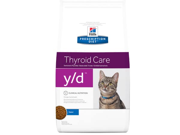 מזון יבש לחתולים בוגרים 3 ק"ג | Hill's Prescription Diet y/d Thyroid Care