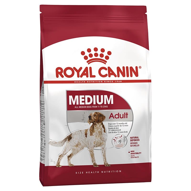 מזון יבש לכלבים בוגרים מגזע בינוני 4 ק"ג | Royal Canin Medium Adult
